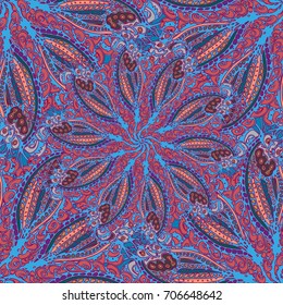 Cartoon handdrawn handmade doodles seamless pattern. Colorful detailed with lot objects backdrop. Seamless abstract hand-drawn waves pattern, wavy background. Zentangle inspired art