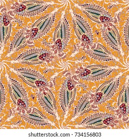 Cartoon handdrawn handmade doodles seamless pattern. Colorful detailed with lot objects backdrop. Seamless abstract hand-drawn waves pattern, wavy background. Zentangle inspired art