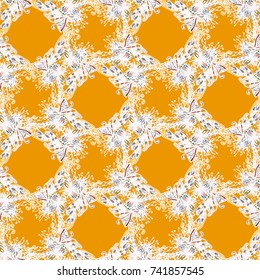 Cartoon handdrawn handmade doodles seamless pattern. Colorful detailed with lot objects backdrop. Seamless abstract hand-drawn waves pattern, wavy background. Zentangle inspired art
