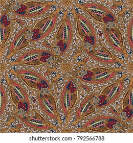 Cartoon handdrawn handmade doodles seamless pattern. Colorful detailed with lot objects backdrop. Seamless abstract hand-drawn waves pattern, wavy background. Zentangle inspired art