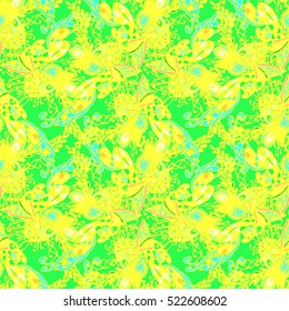Cartoon handdrawn handmade and sewing doodles seamless pattern. Colorful detailed with lot objects vector backdrop. Seamless abstract hand-drawn waves pattern, wavy background. Zentangle inspired art