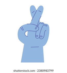 Cartoon hat abstrakte Comics. Set von Hand Farbe verschiedene Zeichen, Gesten und Symbole. Palm und Finger. Moderner, flacher Stil. Vektorgrafik einzeln auf Hintergrund