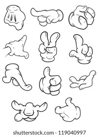 Cartoon Hands Illustrations