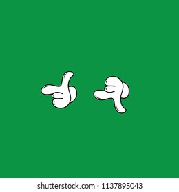 Cartoon hands vector illustration