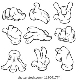 Cartoon Hands Vectors