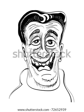 cartoon hansom "nice guy" illustration