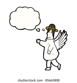 cartoon happy angel