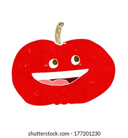 Cartoon-Apfel