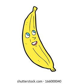 cartoon happy banana