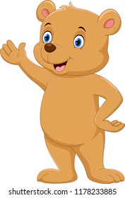 Cartoon happy bear