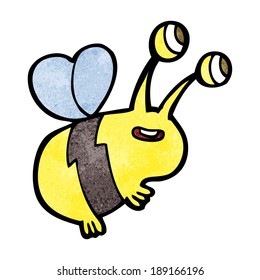 abeja feliz de dibujos animados