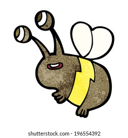 cartoon happy bee