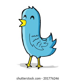 cartoon happy bird