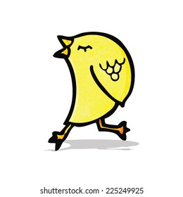 pájaro feliz de dibujos animados