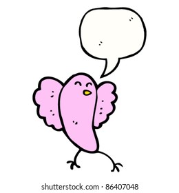 cartoon happy bird