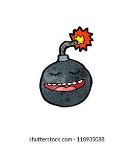 bomba de dibujos animados felices
