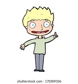 cartoon happy boy