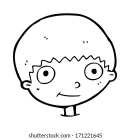 cartoon happy boy
