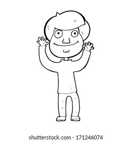 cartoon happy boy