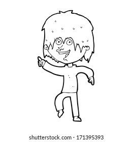 niño feliz de dibujos animados