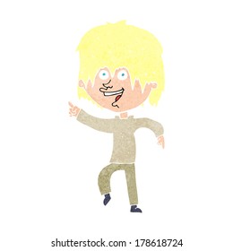 cartoon happy boy