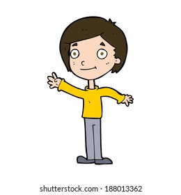 Cartoon-Happy-Junge