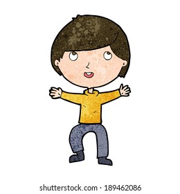 cartoon happy boy