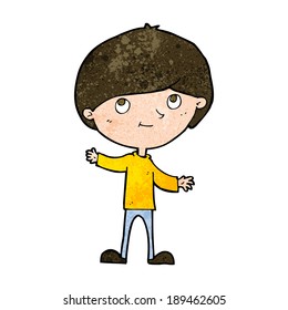 cartoon happy boy