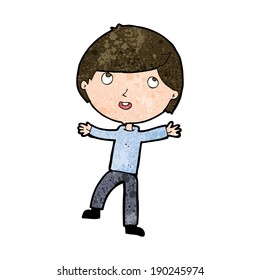 cartoon happy boy