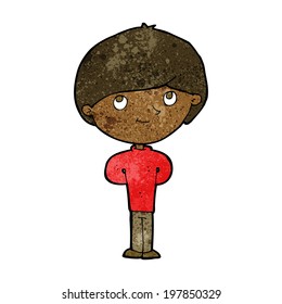cartoon happy boy