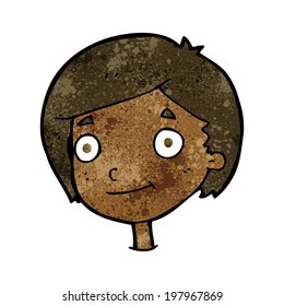 niño feliz de dibujos animados
