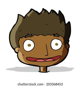 cartoon happy boy