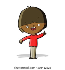 Cartoon-Happy-Junge