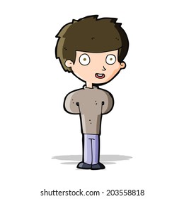 cartoon happy boy