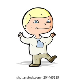 cartoon happy boy