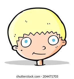 niño feliz de dibujos animados