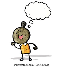 niño feliz de dibujos animados