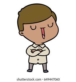 cartoon happy boy