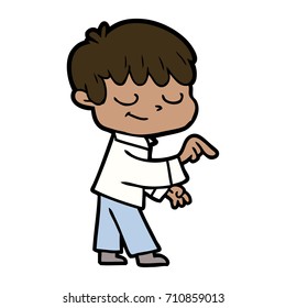 Cartoon-Happy-Junge