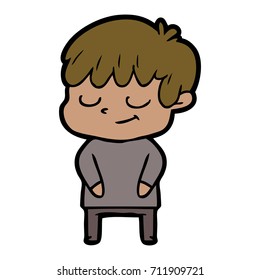 Cartoon-Happy-Junge
