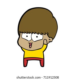 Cartoon-Happy-Junge