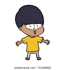 Cartoon-Happy-Junge