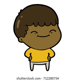 cartoon happy boy
