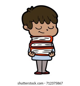 cartoon happy boy