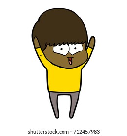 Cartoon-Happy-Junge