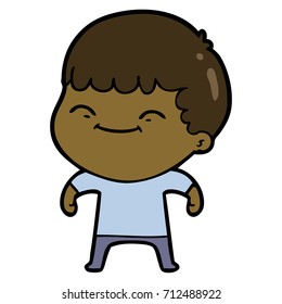 cartoon happy boy