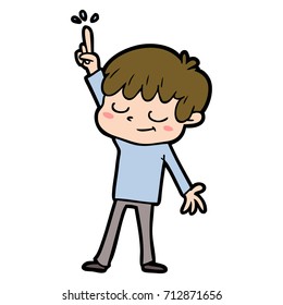 cartoon happy boy