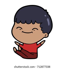cartoon happy boy