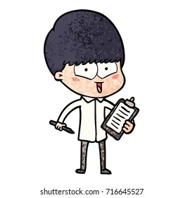 cartoon happy boy