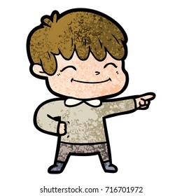 Cartoon-Happy-Junge